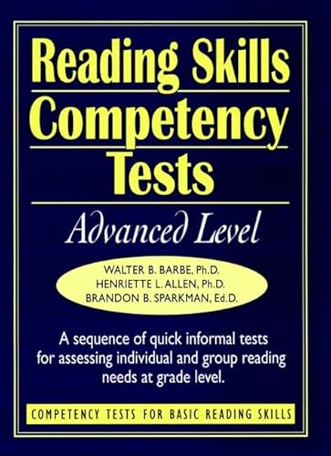 9780130213334: Ready-to-use Reading Skills Competency Tests: Advanced Level (Volume 8 in the 8 Volume Competency Tests): 008 (Competency Tests for Basic Reading Skills)