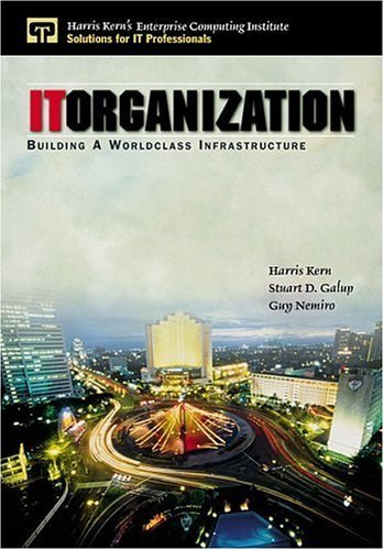 9780130222985: It Organization: Building a Worldclass Infrastructure