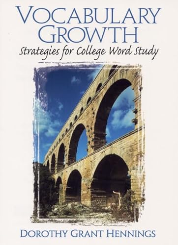 9780130223265: Vocabulary Growth: Strategies for College Word Study