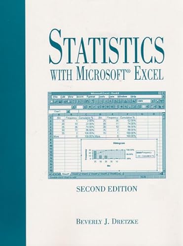 Imagen de archivo de Statistics with Excel a la venta por Better World Books