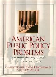 9780130223616: American Public Policy Problems: An Introductory Guide