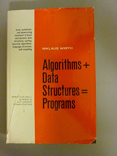 Stock image for Algorithms + Data Structures = Programs (Prentice-Hall Series in Automatic Computation) for sale by Wonder Book