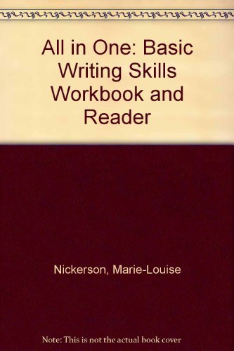 9780130225092: All in One: Basic Writing Skills Workbook and Reader