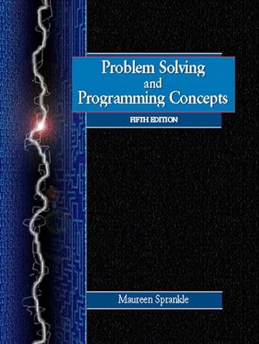 9780130229670: Problem Solving and Programming Concepts
