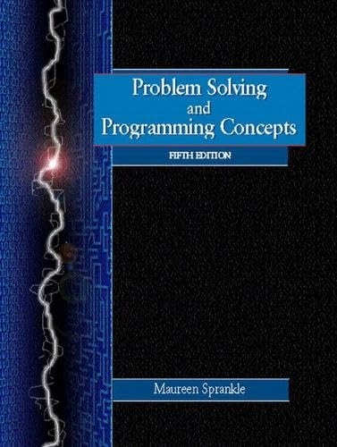 9780130229670: Problem Solving and Programming Concepts (5th Edition)