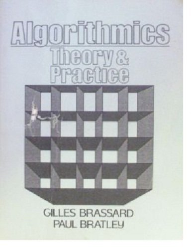 Imagen de archivo de Algorithmics: Theory and Practice a la venta por SecondSale