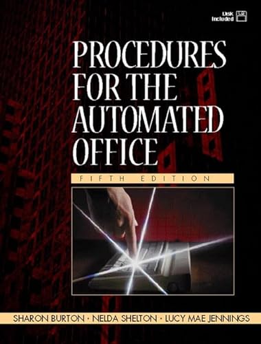 Stock image for Procedures for the Automated Office (5th Edition) for sale by Georgia Book Company