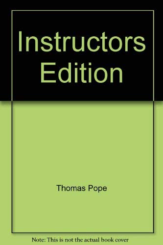 Stock image for Instructors Edition for sale by Hawking Books