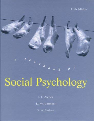 Beispielbild fr A Textbook of Social Psychology zum Verkauf von Better World Books