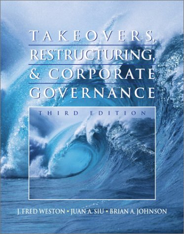 Stock image for Takeovers, Restructuring, and Corporate Governance (3rd Edition) for sale by BookHolders
