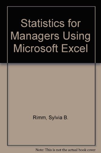 9780130266859: Statistics for Managers Using Microsoft Excel