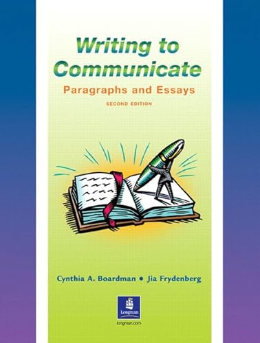 Beispielbild fr Writing to Communicate: Paragraphs and Essays (Second Edition) zum Verkauf von Wonder Book