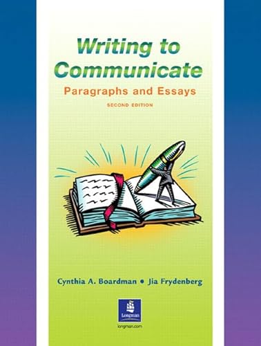 9780130272546: Writing to Communicate: Paragraphs and Essays