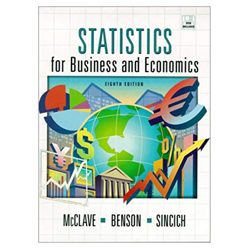 9780130272935: Statistics For Business And Economics. Disk Included, 8th Edition