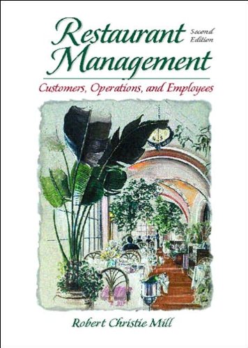 Imagen de archivo de Restaurant Management: Customers, Operations, and Employees a la venta por Decluttr