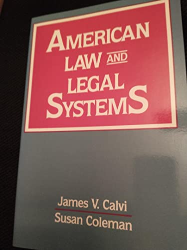 9780130275660: American Law and Legal Systems
