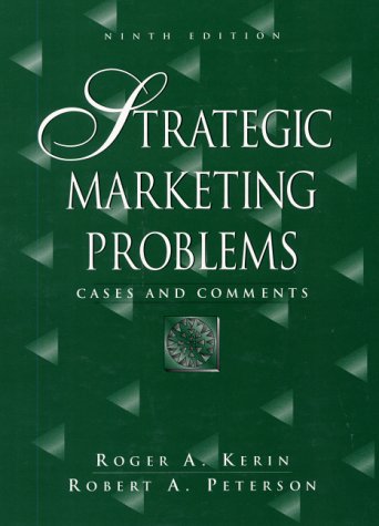 Stock image for Strategic Marketing Problems: Cases and Comments (9th Edition) for sale by HPB-Red