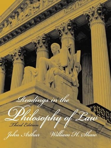 Imagen de archivo de Readings in the Philosophy of Law a la venta por Better World Books