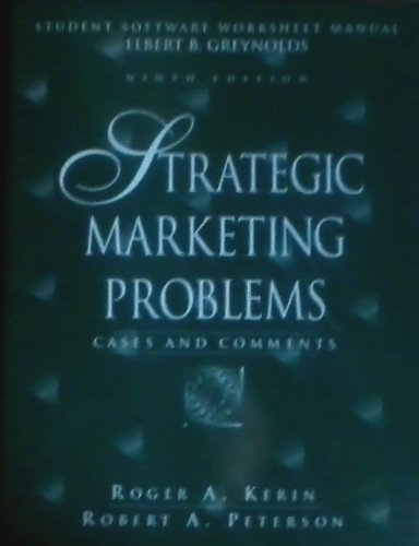 Beispielbild fr Strategic Marketing: Problems, Cases, Comments zum Verkauf von ThriftBooks-Dallas