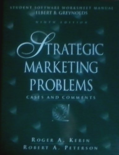 Imagen de archivo de Strategic Marketing: Problems, Cases, Comments a la venta por ThriftBooks-Dallas