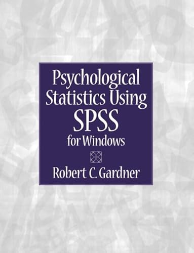 Beispielbild fr Psychological Statistics Using SPSS for Windows zum Verkauf von Irish Booksellers