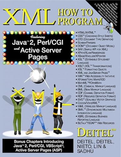 Beispielbild fr XML: How to Program, Featuring Java 2, Perl/CGI and Active Server Pages [With CDROM] zum Verkauf von ThriftBooks-Dallas