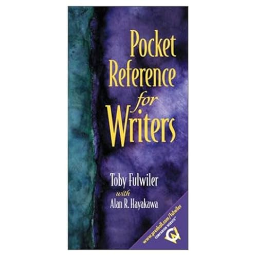 Pocket Reference for Writers with 2001 APA Guidelines (9780130285683) by Fulwiler, Toby; Hayakawa, Alan R.