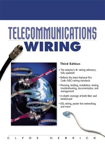 Beispielbild fr Telecommunication Wiring zum Verkauf von Blackwell's