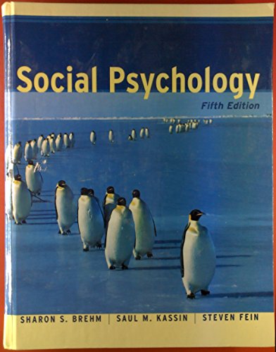 Stock image for Social Psychology (4th Edition) for sale by SecondSale