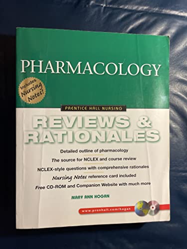 Beispielbild fr Pharmacology: Reviews and Rationales (Prentice Hall Nursing Reviews & Rationales) zum Verkauf von AwesomeBooks