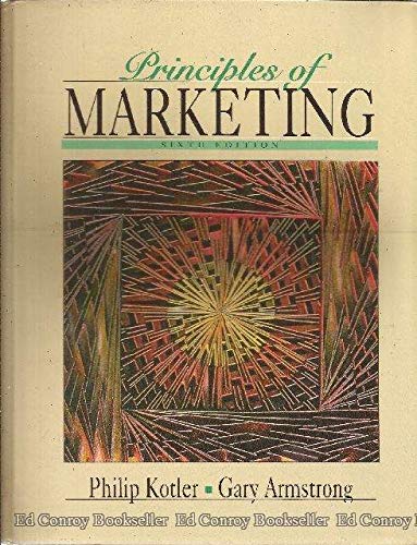 Beispielbild fr Principles of Marketing (The Prentice Hall Series in Marketing) zum Verkauf von The Book Cellar, LLC