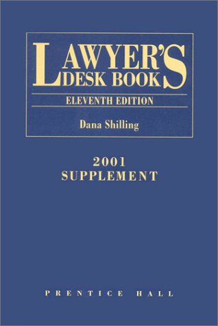 Stock image for Lawyers Desk Book: 2001 Supplement for sale by HPB-Red