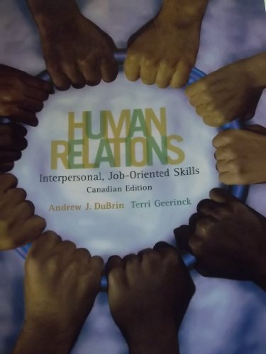 Stock image for Human Relations: Interpersonal Job Oriented Skills, Canadian Edition for sale by SecondSale