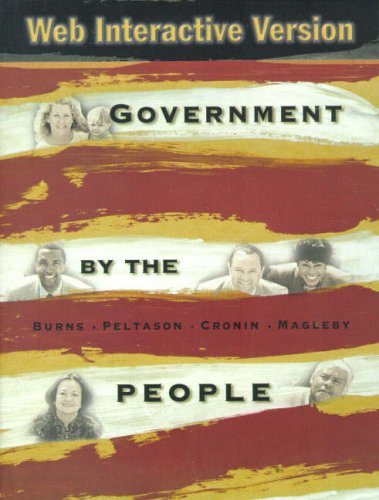9780130307224: Government by the People-Web Interactive Edition