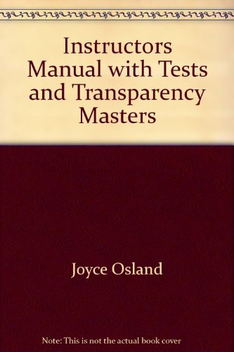 Stock image for Instructors Manual with Tests and Transparency Masters for sale by HPB-Red