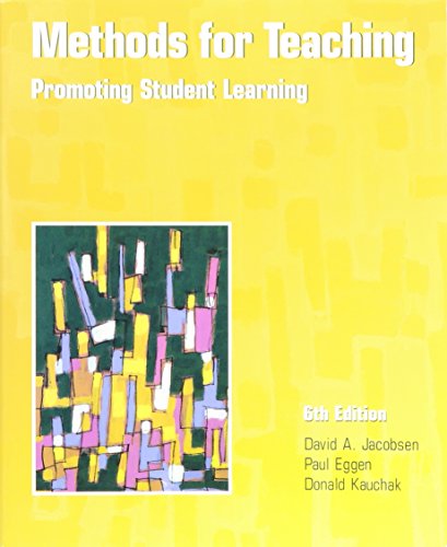 Imagen de archivo de Methods for Teaching: Promoting Student Learning (6th Edition) a la venta por BookHolders