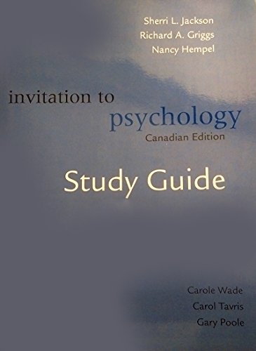 9780130310873: Invitation to Psychology: Study Guide