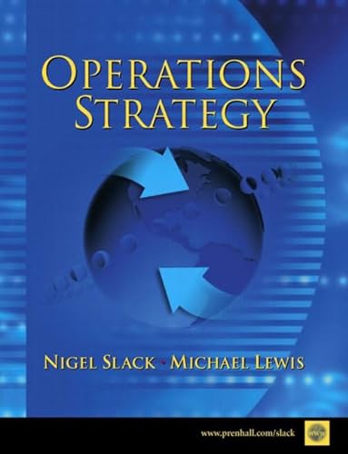 Imagen de archivo de Operations Strategy a la venta por ThriftBooks-Dallas