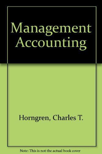 9780130313898: Management Accounting, Canadian Edition