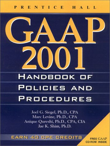 Beispielbild für Gaap Handbook of Policies and Procedures, 2001 zum Verkauf von Newsboy Books