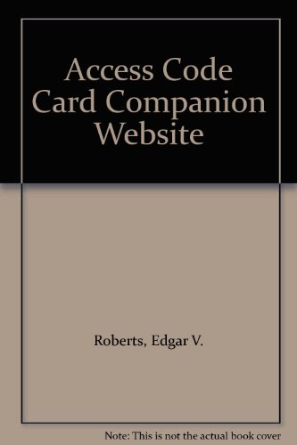 Access Code Card Companion Website (9780130317018) by ROBERTS