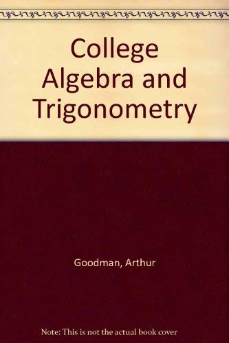 9780130317254: College Algebra and Trigonometry
