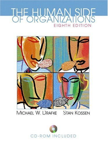 Imagen de archivo de The Human Side of Organizations (8th Edition) a la venta por Goodwill Books