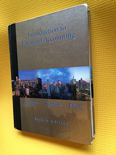 9780130323712: Introduction to Financial Accounting: 8th Edition
