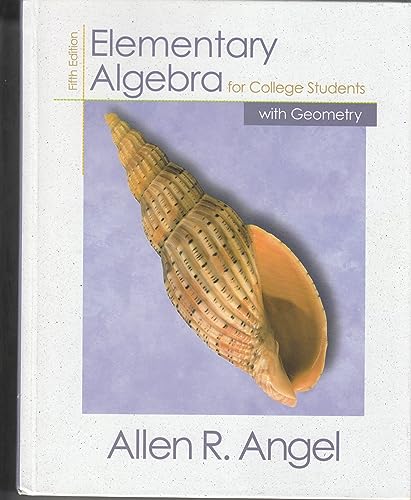 Stock image for Elementary Algebra for College Students with Geometry for sale by HPB-Red