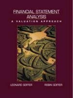 9780130328342: Financial Statement Analysis : A Valuation Approach: A Valuation Approach: United States Edition