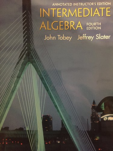 Stock image for Intermediate Algebra: Annotated Instructor's Edition for sale by ThriftBooks-Dallas
