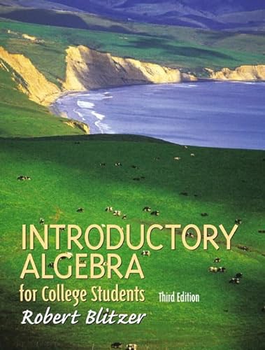 Beispielbild fr Introductory Algebra for College Students (3rd Edition) zum Verkauf von Goodwill Books