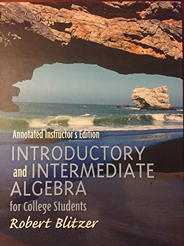 Stock image for Introductory and Intermediate Algebra for College Students for sale by ThriftBooks-Dallas