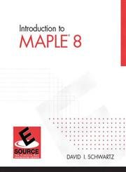 Imagen de archivo de Introduction to Maple 8 a la venta por ThriftBooks-Dallas